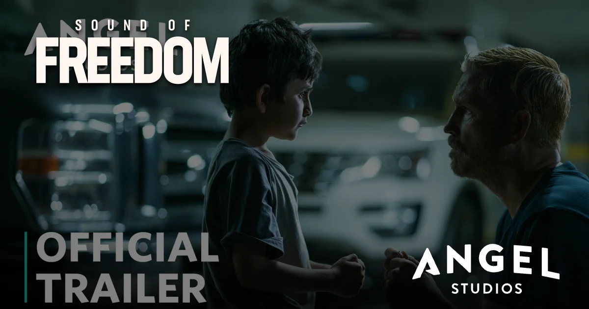 Watch Sound of Freedom Official Trailer Tear Drop on Angel Studios