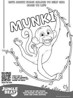 Swinging Munki Coloring Page