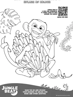 Hungry Munki Coloring Page