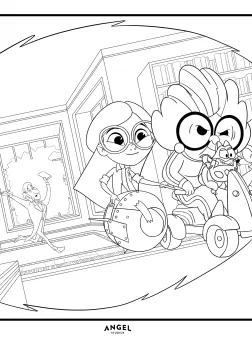 Blast Off! Coloring Page