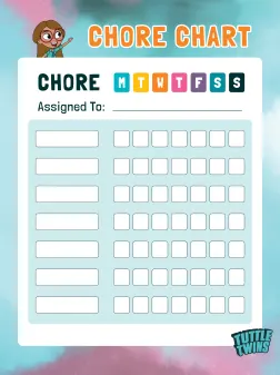 Chore Chart Adventure Page