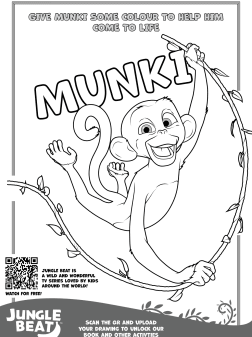 Swinging Munki Coloring Page