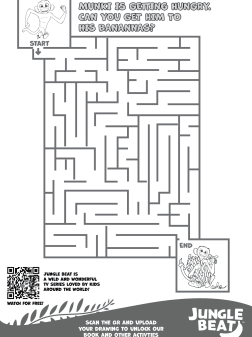 Help Munki Find The Bananas Activity Book