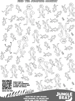 Find The Jumping Monkey Activity Book