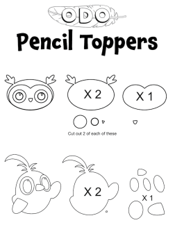 Pencil Toppers Artwork