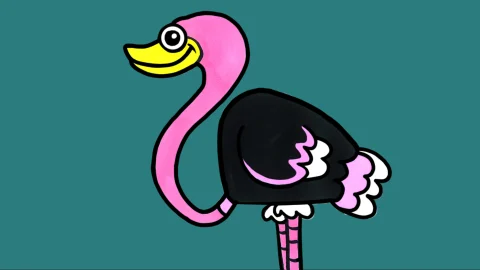 How to Draw a Ostrich