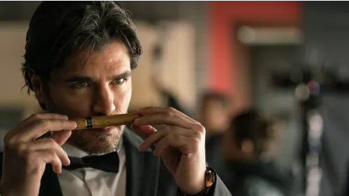 Eduardo Verástegui as Paul with Cigar