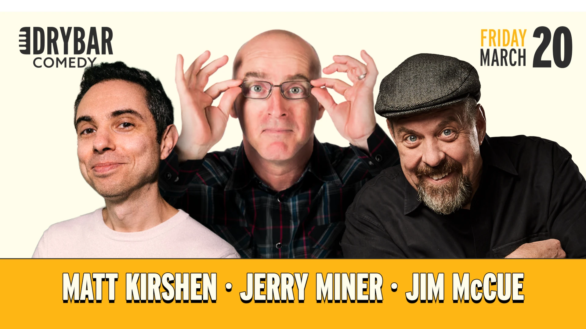 Dry Bar LIVE | Matt Kirshen, Jerry Miner, Jim McCue | March 20th Livestream Thumbnail