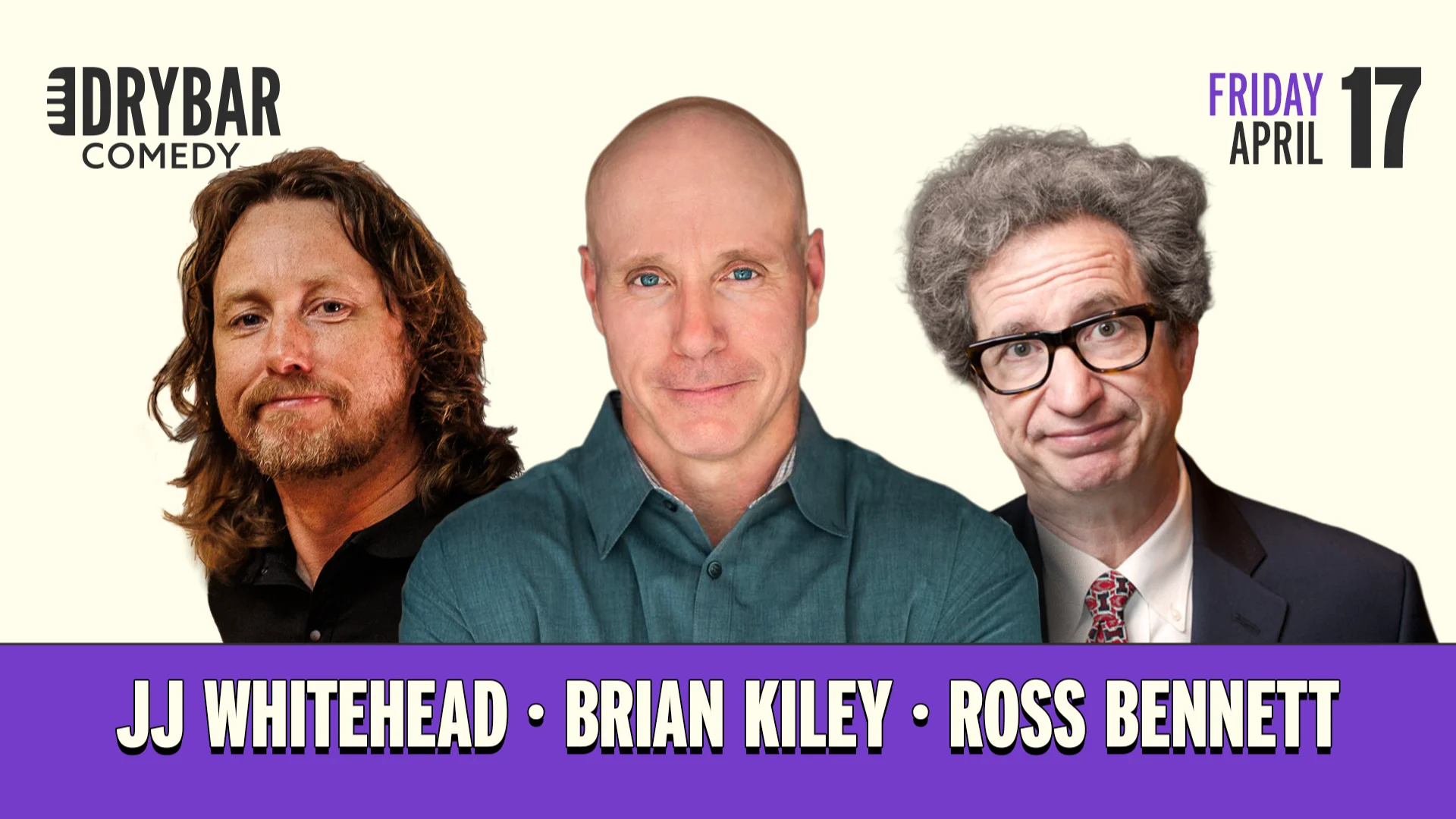 Dry Bar LIVE | JJ Whitehead, Brian Kiley, Ross Bennett | April 17th Livestream Thumbnail