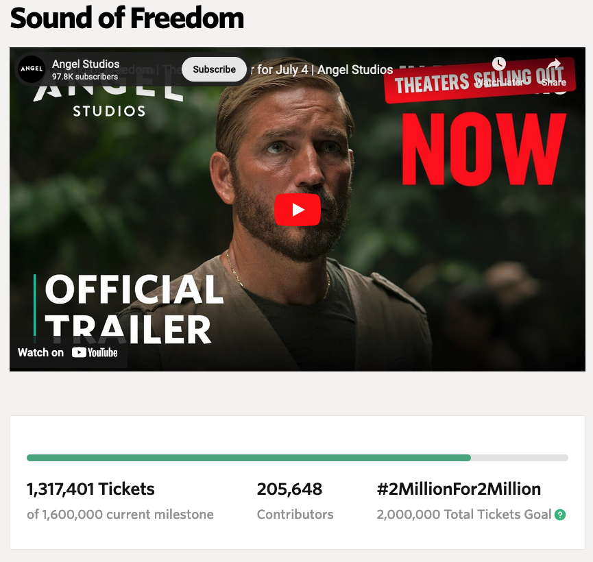 Sound of Freedom Pay it Forward