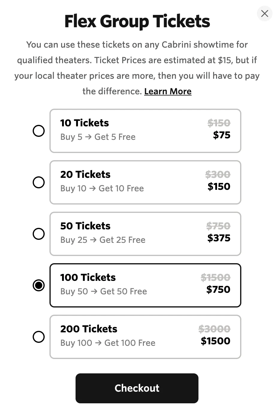 Image of Flex Group Tickets 