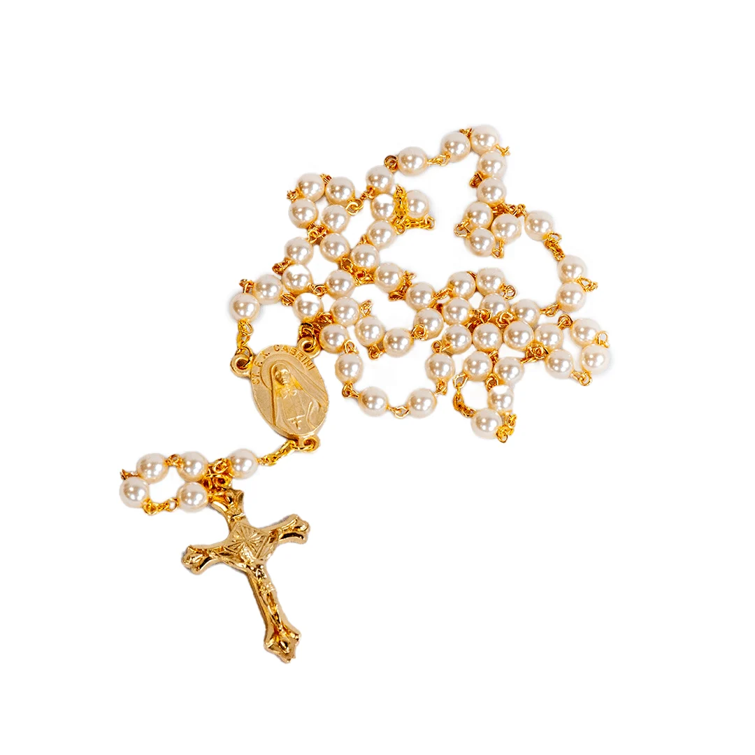 Gold and Pearl Rosary