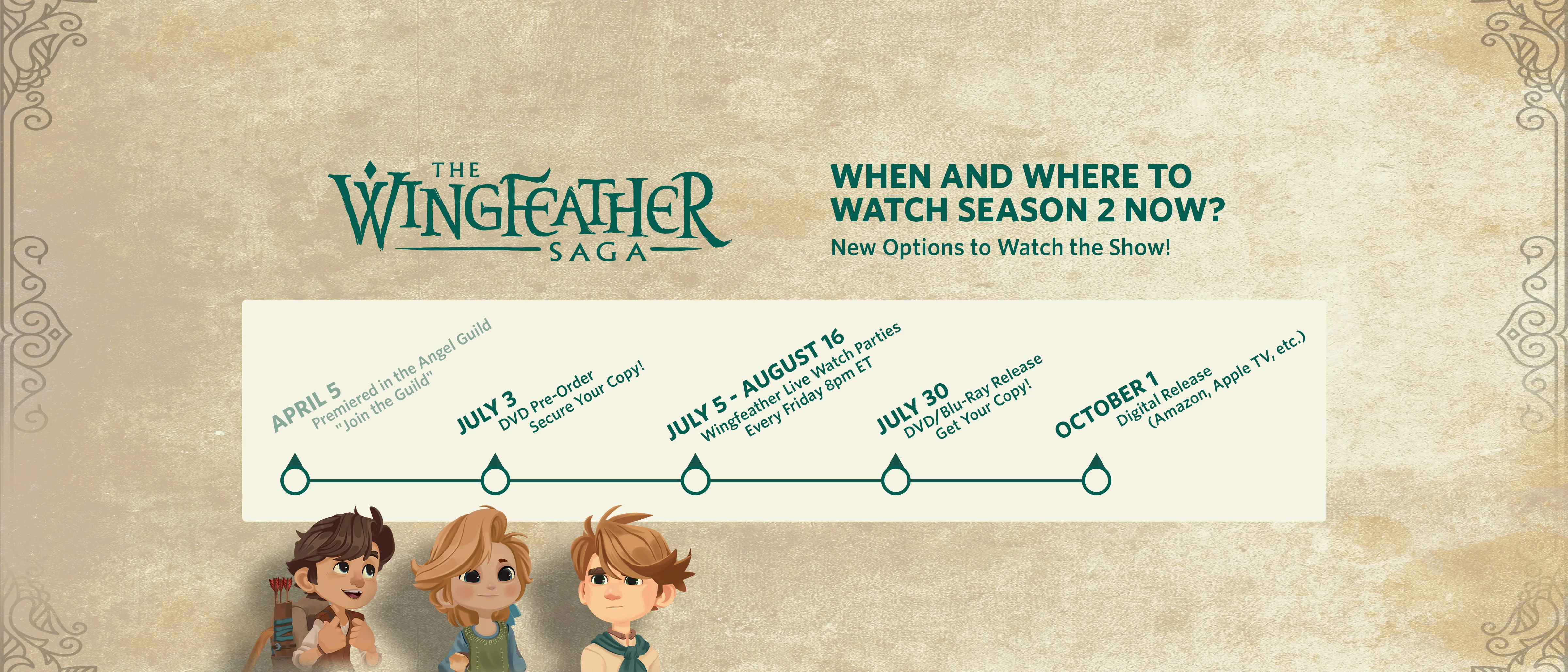 Timeline of Season 2 Release Dates