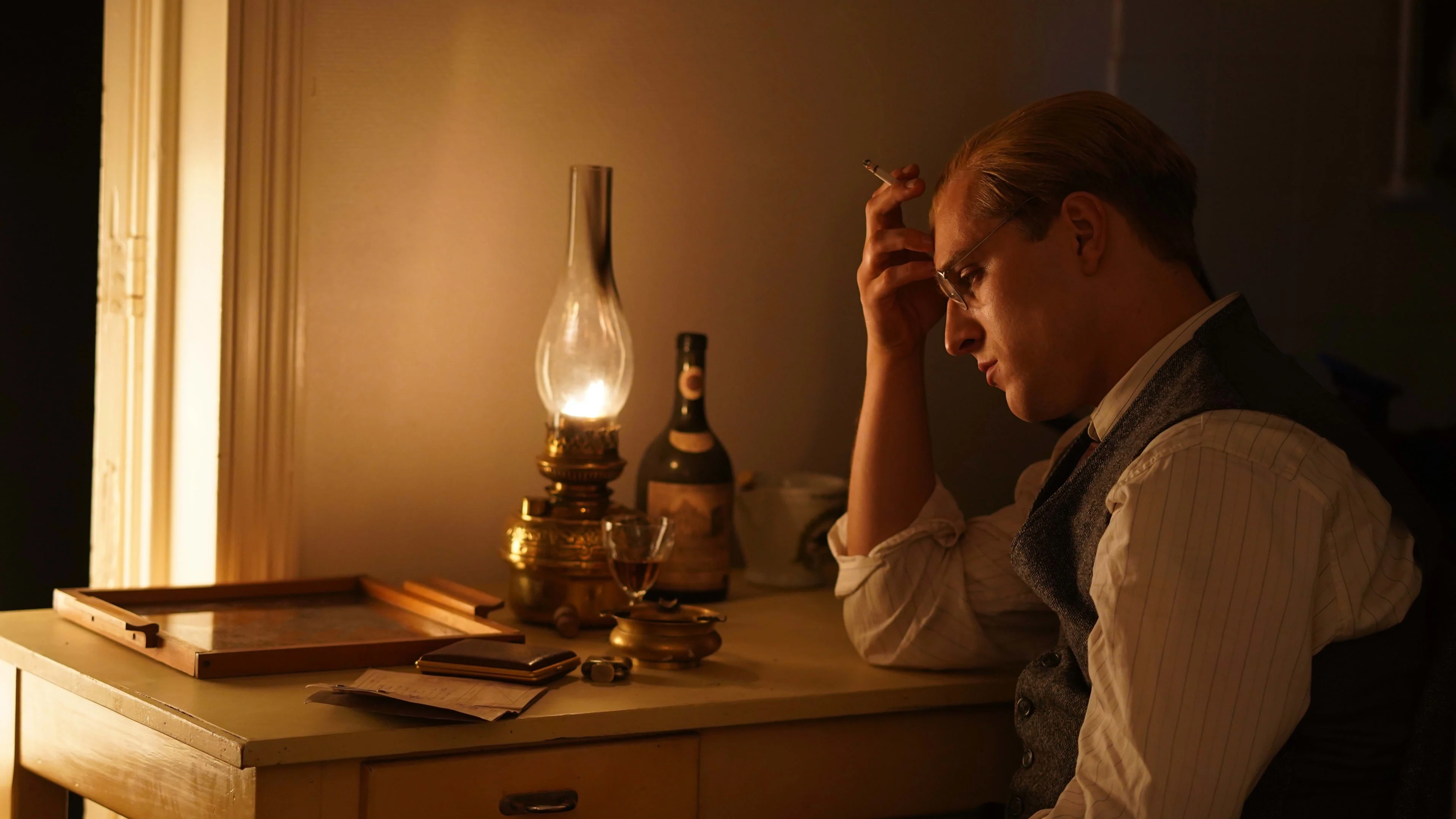 Bonhoeffer at his desk 