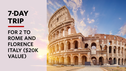 7-Day Trip for Two to Rome and Florence Italy