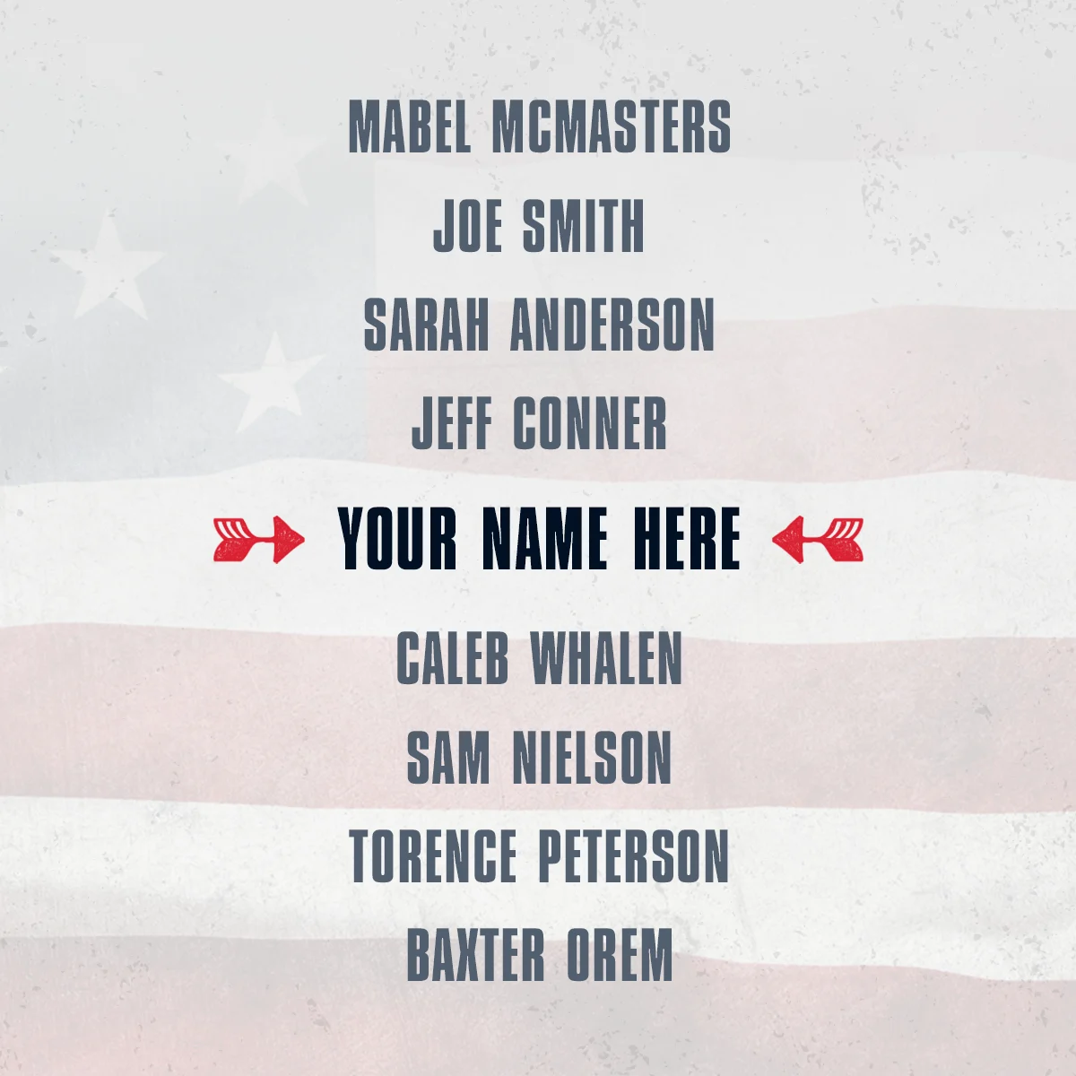 Young Washington Name in Credits